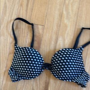 Polka Dot Black and White Bra